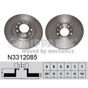 Comprar Disco de freno de NIPPARTS N3312085 a bajo precio de 48,63 €