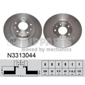 Bremsscheibe für MAZDA von NIPPARTS