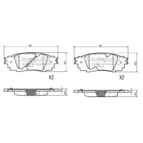 Compre Pastilhas de travão da NIPPARTS N3612049 a um preço baixo por 23,62 €