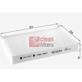 Compre Filtro, ar do habitáculo da CLEAN FILTER NC2024 a um preço baixo por 7,78 €