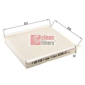Achetez des Filtre d'habitacle CLEAN FILTER NC2348 à prix pour 8,08 €