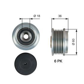 Achetez des Poulie roue libre, alternateur GATES OAP7215 à prix pour 46,83 €