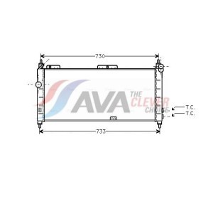 Ölkühler, Automatikgetriebe von AVA COOLING SYSTEMS OL3675