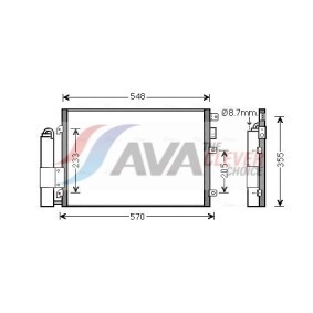 Klimakondensator für CADILLAC von AVA COOLING SYSTEMS