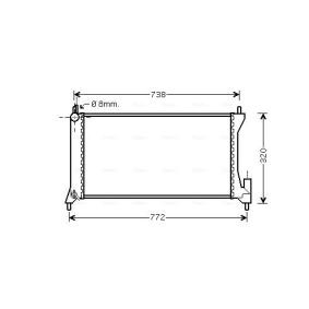 Comprar Radiador, refrigeración del motor de AVA COOLING SYSTEMS OLA2386 a bajo precio de 237,24 €
