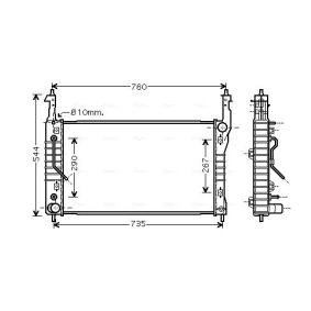 Achetez des Radiateur du moteur AVA COOLING SYSTEMS OLA2424 à prix pour 297,15 €
