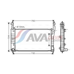Achetez des Radiateur du moteur AVA COOLING SYSTEMS OLA2432 à prix pour 318,01 €
