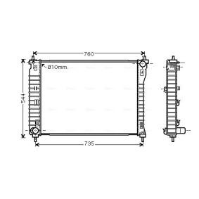 Achetez des Radiateur du moteur AVA COOLING SYSTEMS OLA2435 à prix pour 323,57 €