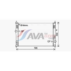Acquista Radiatore motore da AVA COOLING SYSTEMS OLA2472 a buon mercato per soli 254,54 €