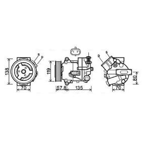 Acquista Compressore aria condizionata da AVA COOLING SYSTEMS OLAK496 a buon mercato per soli 512,26 €