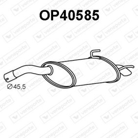 Endschalldämpfer OP40585 von VENEPORTE günstig für 116,09 € online kaufen