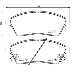 Köp Bromsbelägg av BREMBO P 09 009 till det låga priset 947,87 kr