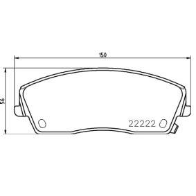 Köp Bromsbelägg av BREMBO P 11 041 till det låga priset 877,64 kr