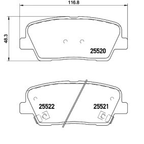 Köp Bromsbelägg av BREMBO P 30 081 till det låga priset 537,45 kr