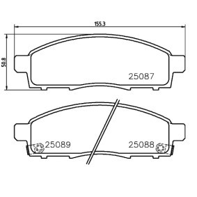 Köp Bromsbelägg av BREMBO P 54 055 till det låga priset 550,90 kr