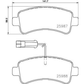 Köp Bromsbelägg av BREMBO P 61 130 till det låga priset 824,19 kr