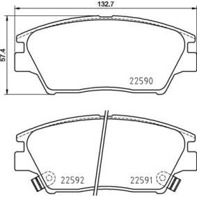 Comprar Juego de pastillas de freno de BREMBO P 77 001 a bajo precio de 57,05 €
