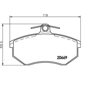 Acquista Kit pastiglie freni da BREMBO P 99 026 a buon mercato per soli 40,81 €