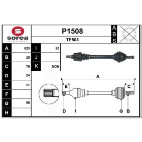 Comprar Árbol de transmisión de SNRA P1508 a bajo precio de 136,75 €