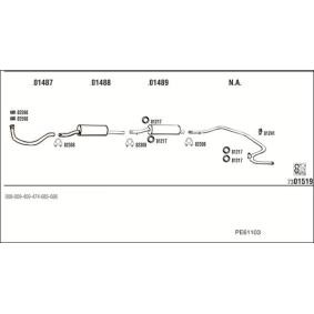 Abgasanlage von WALKER PE61103