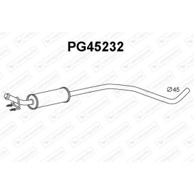 Vorschalldämpfer PG45232 CITROËN DS4 von VENEPORTE