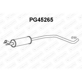 Köp Främre ljuddämpare av VENEPORTE PG45390 till det låga priset 1442,32 kr