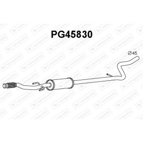 Vorschalldämpfer PG45830 PEUGEOT 2008 von VENEPORTE