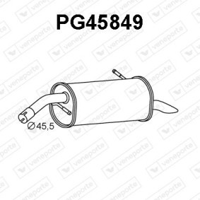 Endschalldämpfer PG45849 von VENEPORTE günstig für 106,56 € online kaufen