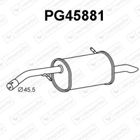 Endschalldämpfer PG45881 von VENEPORTE günstig für 107,51 € online kaufen