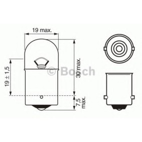 Kennzeichenleuchten Glühlampe von BOSCH für LEGACY I (BC) günstig online kaufen