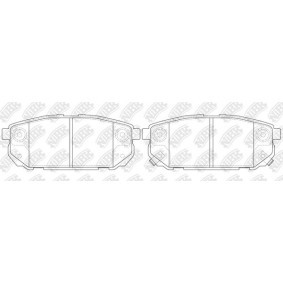 Comprar Juego de pastillas de freno de NiBK PN0798 a bajo precio de 161,06 €