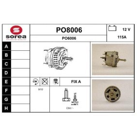 Lichtmaschine PO8006