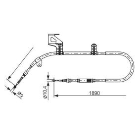 Köp Handbromsvajer av BOSCH 1 987 477 803 till det låga priset 534,41 kr