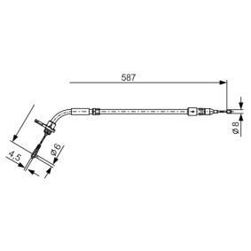 Compre Tubo flexível de travão da BOSCH 1 987 481 121 a um preço baixo por 18,19 €
