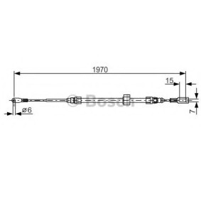 Köp Handbromsvajer av BOSCH 1 987 482 131 till det låga priset 238,01 kr