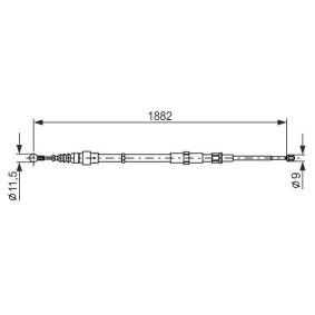 Köp Handbromsvajer av BOSCH 1 987 482 193 till det låga priset 193,61 kr