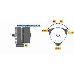 Lichtmaschine von BOSCH 6 033 GB3 053