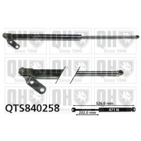 Achetez des Vérin de coffre QUINTON HAZELL QTS840258 à prix pour 39,91 €