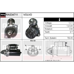 Köp Startmotor av DELCO REMY RAS34711 till det låga priset 1337,30 kr