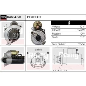 Köp Startmotor av DELCO REMY RAS34728 till det låga priset 1883,40 kr