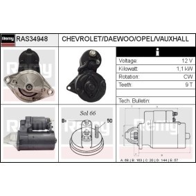 Köp Startmotor av DELCO REMY RAS34948 till det låga priset 1249,87 kr