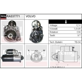 Köp Startmotor av DELCO REMY RAS37771 till det låga priset 1337,30 kr