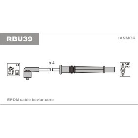 Compre Jogo de cabos de ignição da JANMOR RBU39 a um preço baixo por 21,50 €