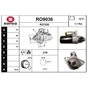 Köp Startmotor av SNRA RO9036 till det låga priset 2120,43 kr