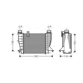 Kjøp Intercooler av AVA COOLING SYSTEMS RTA4553 til den lave prisen 2627,60 NOK