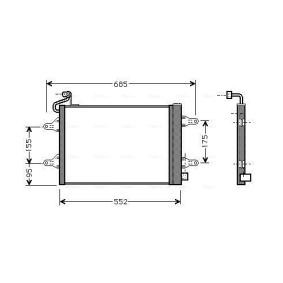 Achetez des Condenseur, climatisation AVA COOLING SYSTEMS SAA5007D à prix pour 81,08 €