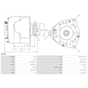 Halter, Kohlebürsten SBH0028(BOSCH) OPEL MOKKA von AS-PL