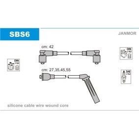 Compre Jogo de cabos de ignição da JANMOR SBS6 a um preço baixo por 51,21 €