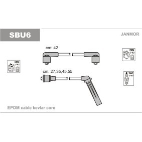 Compre Jogo de cabos de ignição da JANMOR SBU6 a um preço baixo por 25,17 €