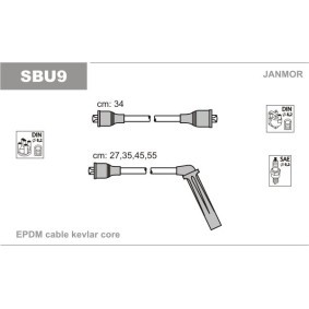 Compre Jogo de cabos de ignição da JANMOR SBU9 a um preço baixo por 25,17 €